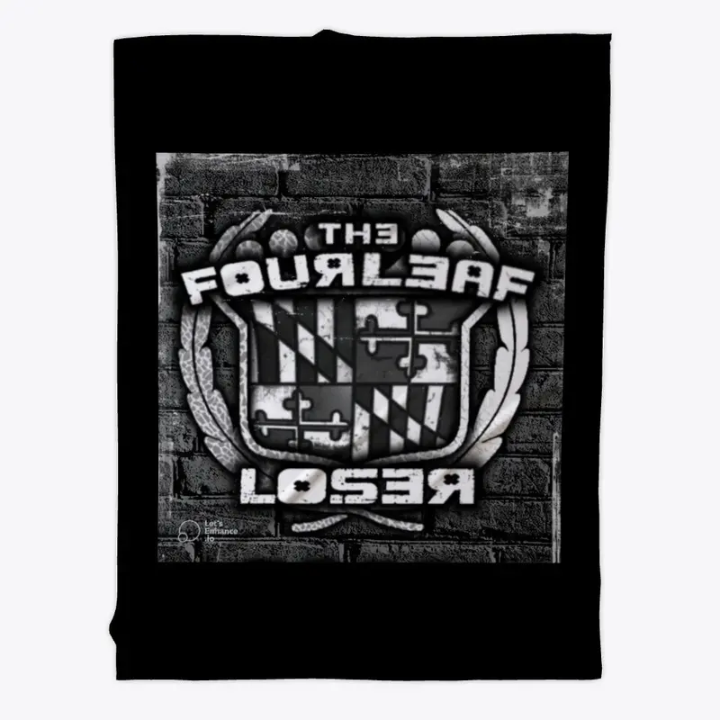 "The Four Leaf Loser" Fleece Blanket